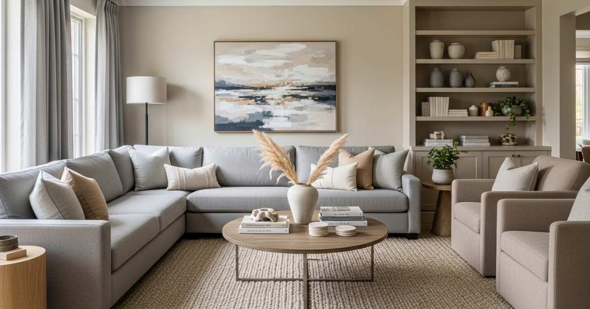 Beige and Grey Living Room Ideas