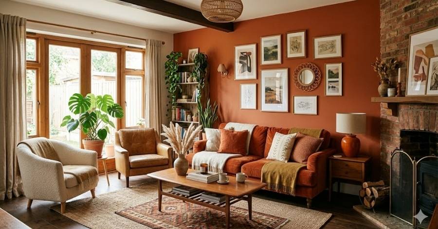 Burnt Orange Living Room Ideas